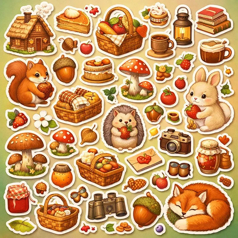 Cozy Aesthetic Sticker Collage Generator