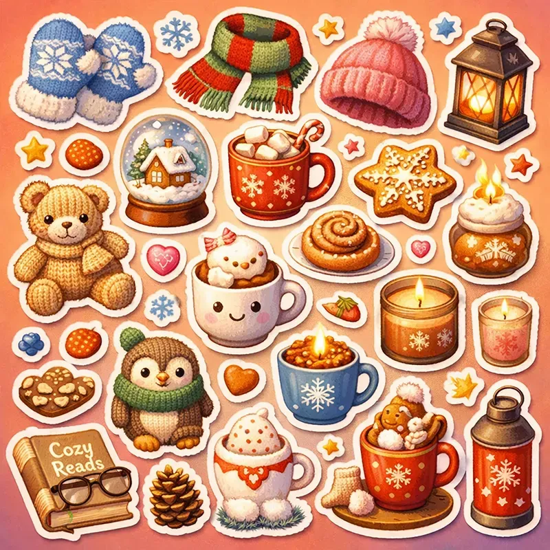 Cozy Aesthetic Sticker Collage Generator