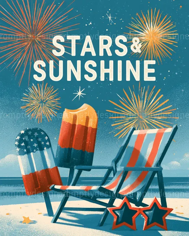 July 4th Social Media Graphics