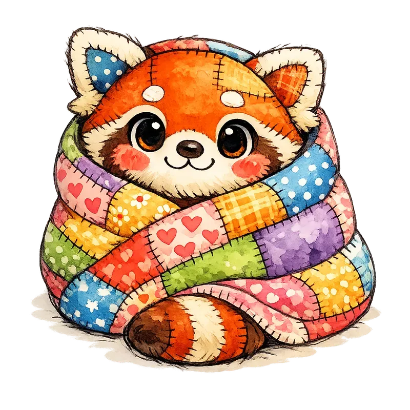 Whimsical Patchwork Animal Cliparts