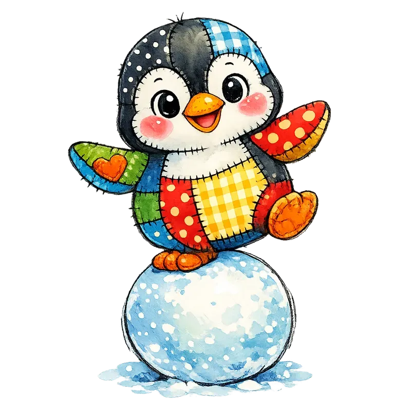 Whimsical Patchwork Animal Cliparts