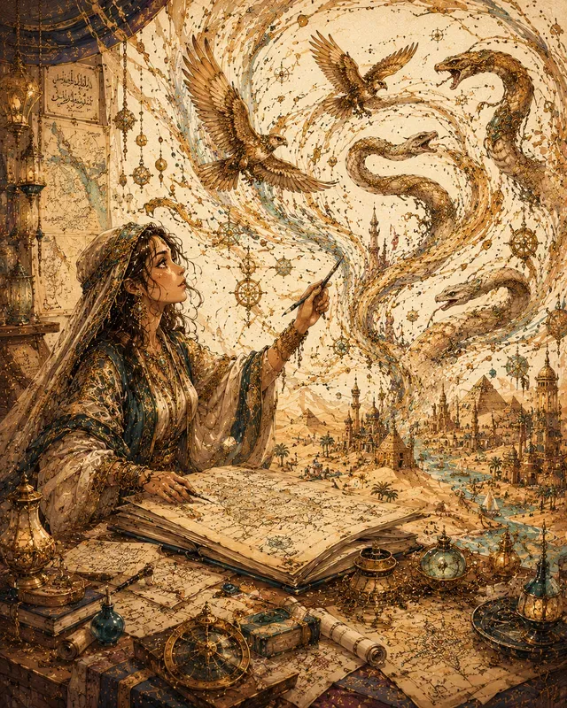 Whimsical Imagination Ink Worlds