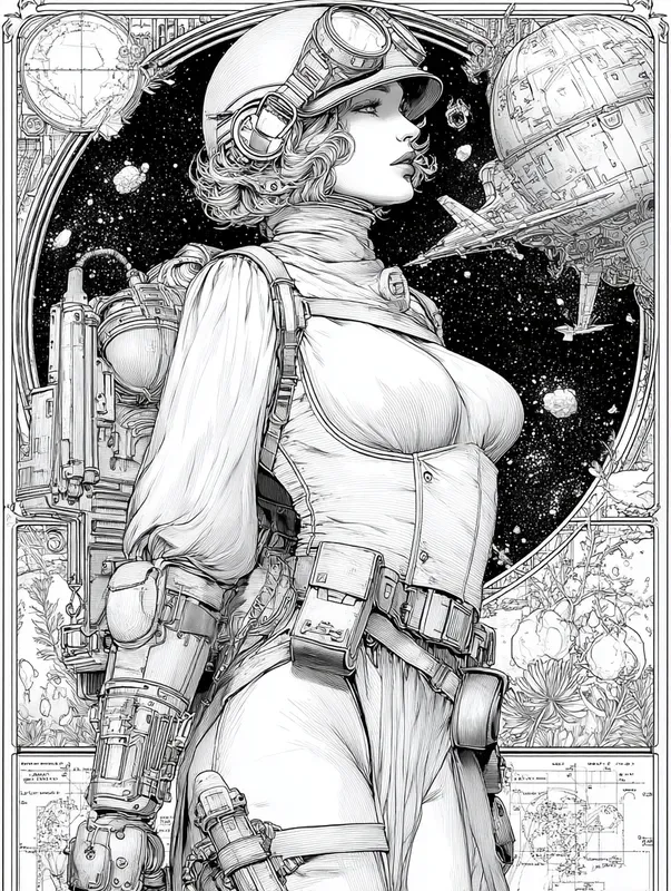Science Fiction Coloring Pages