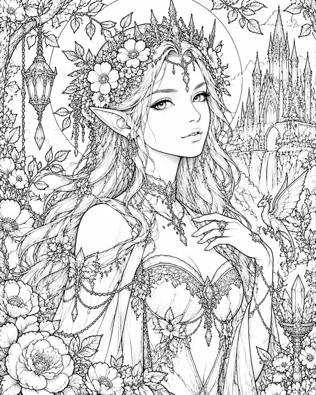 Fairyland Adult Coloring Books