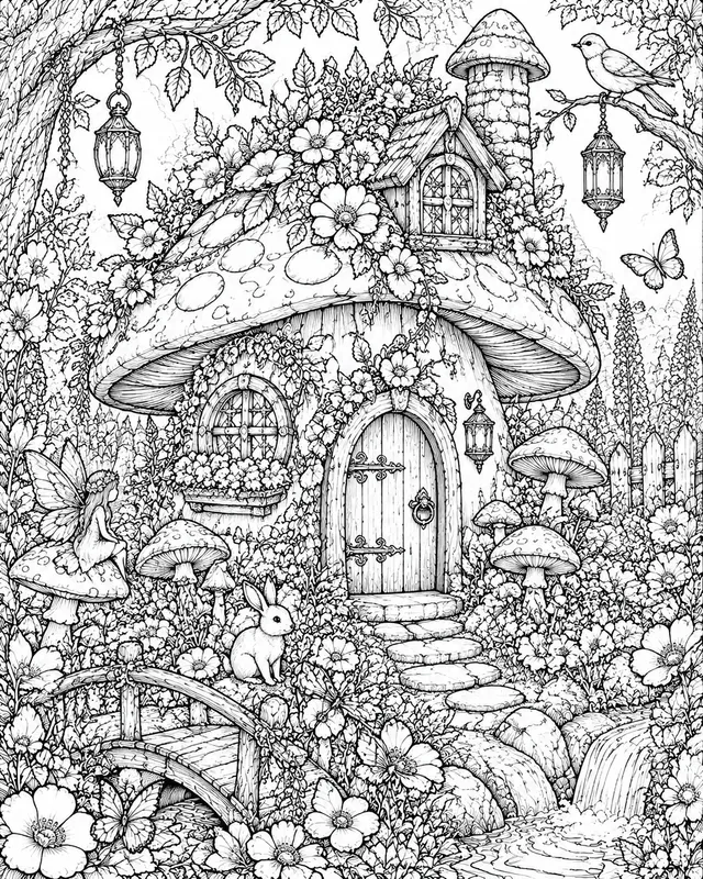 Fairyland Adult Coloring Books