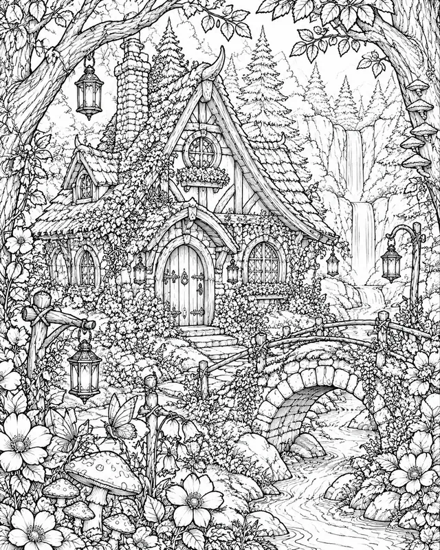 Fairyland Adult Coloring Books