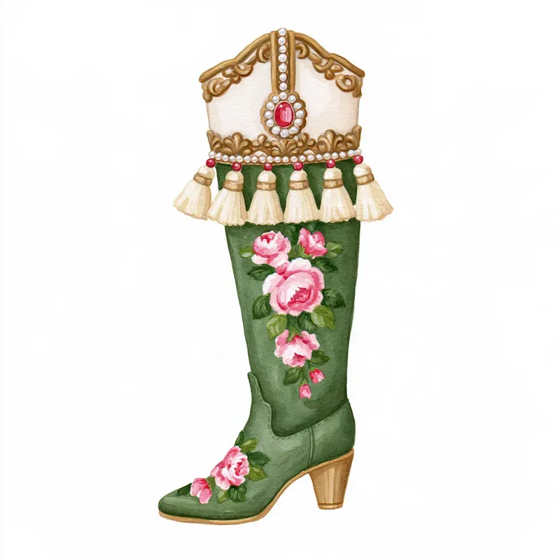 Mardi Gras Couture Watercolor Clipart