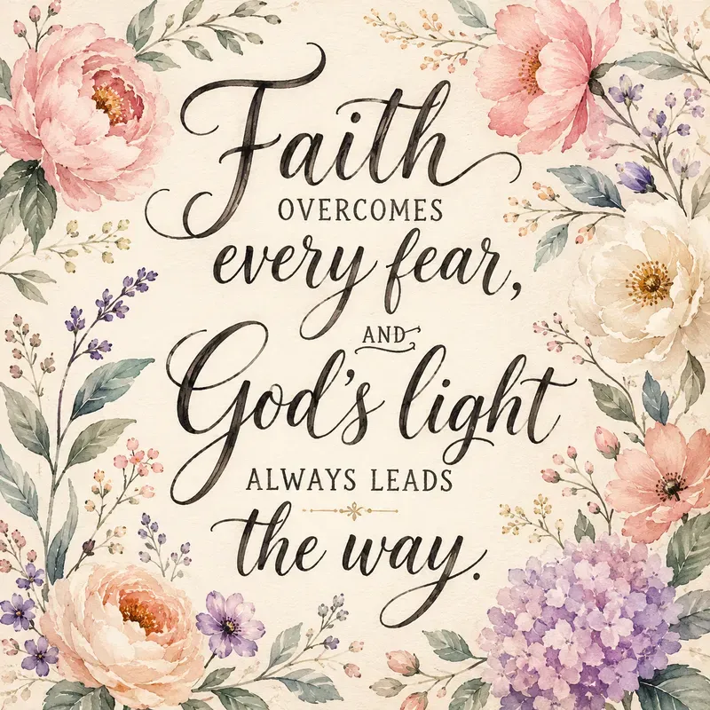 Botanical Faith Quote Art