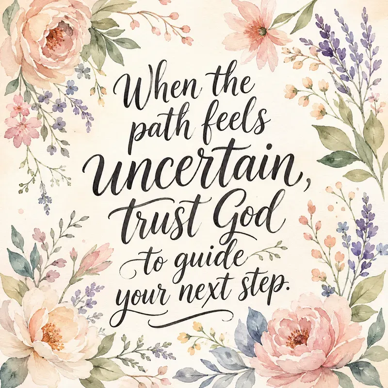 Botanical Faith Quote Art