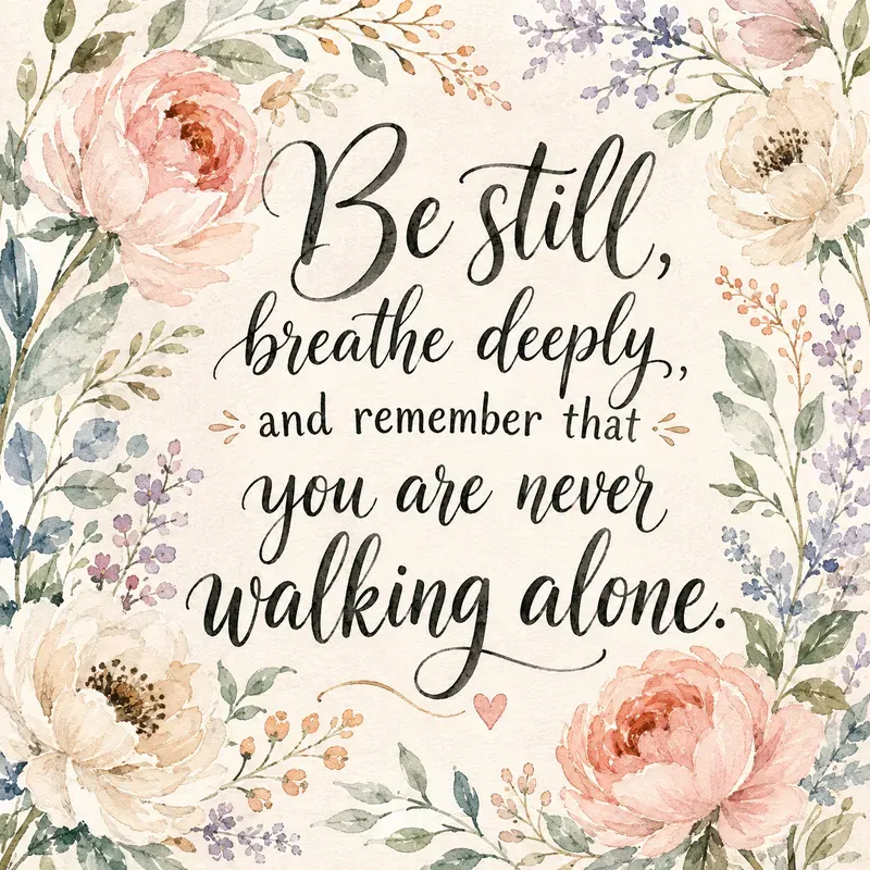 Botanical Faith Quote Art