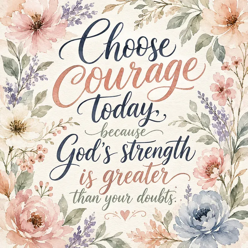 Botanical Faith Quote Art