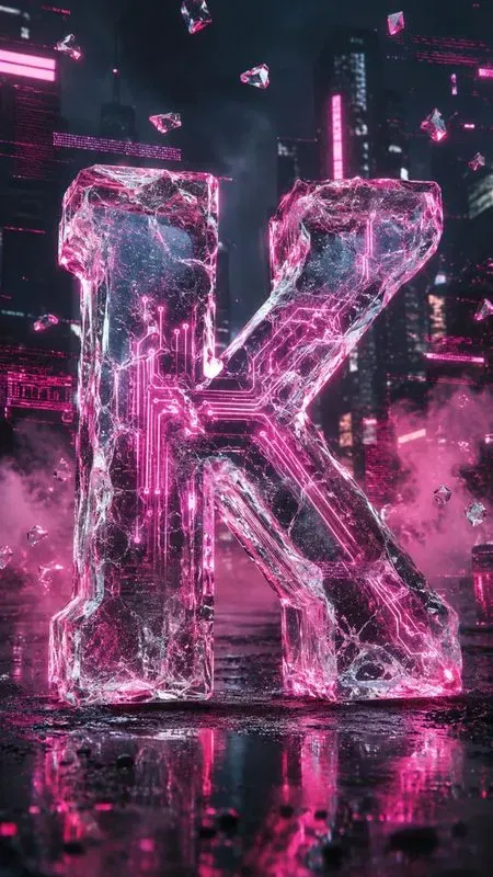 3D Cyberpunk Ice Monograms