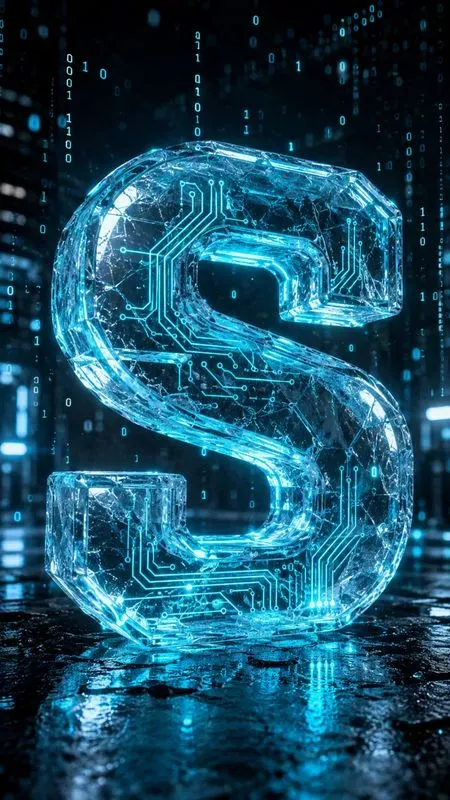 3D Cyberpunk Ice Monograms