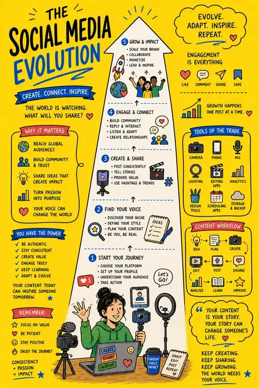 Hand Drawn Evolution Infographic Art