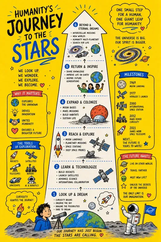 Hand Drawn Evolution Infographic Art