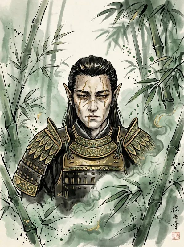 Ink Scroll Fantasy Illustrations