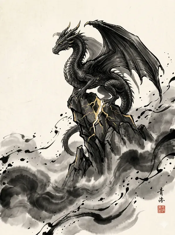 Ink Scroll Fantasy Illustrations