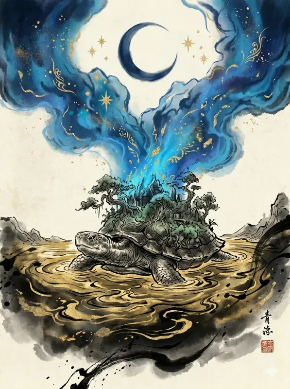 Ink Scroll Fantasy Illustrations