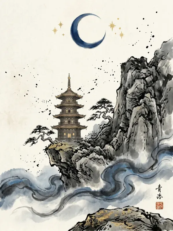 Ink Scroll Fantasy Illustrations