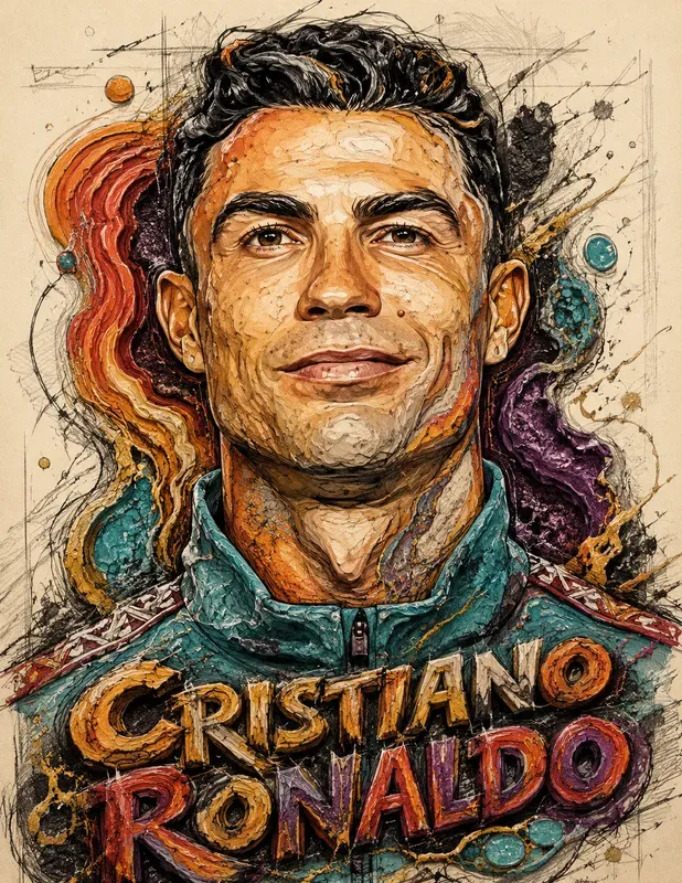 Marbled Mineral Cartoon Portraits