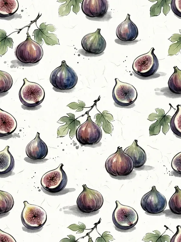 Sumie Ink Wash Seamless Patterns
