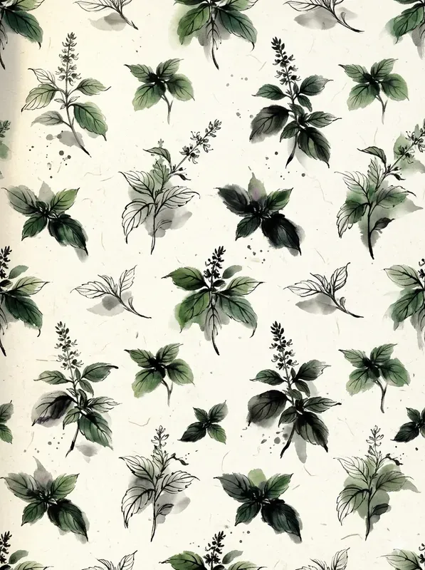 Sumie Ink Wash Seamless Patterns