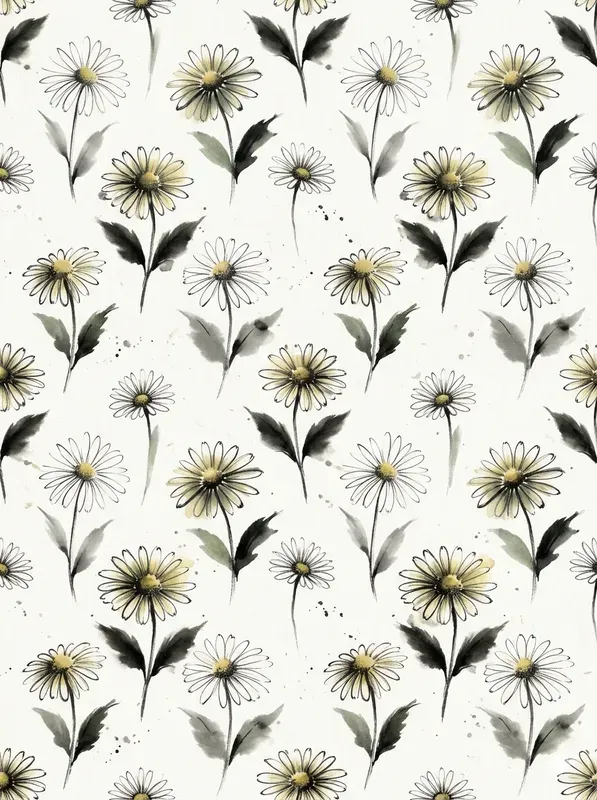 Sumie Ink Wash Seamless Patterns