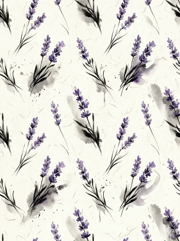 Sumie Ink Wash Seamless Patterns