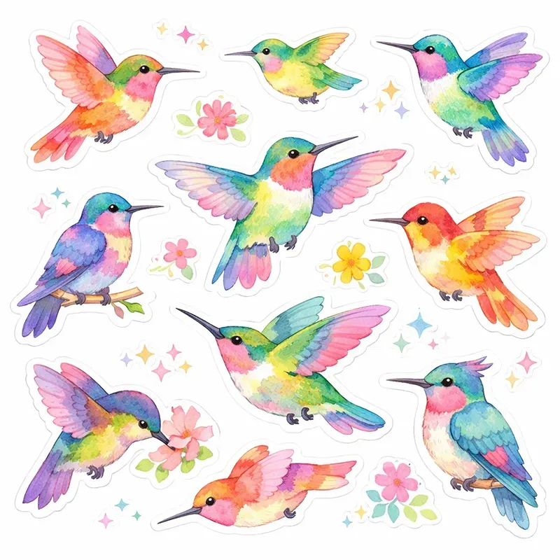 Watercolor Sticker Sheet Generator