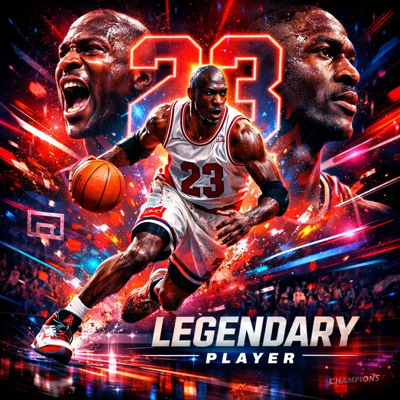 Neon Sports Poster Style
