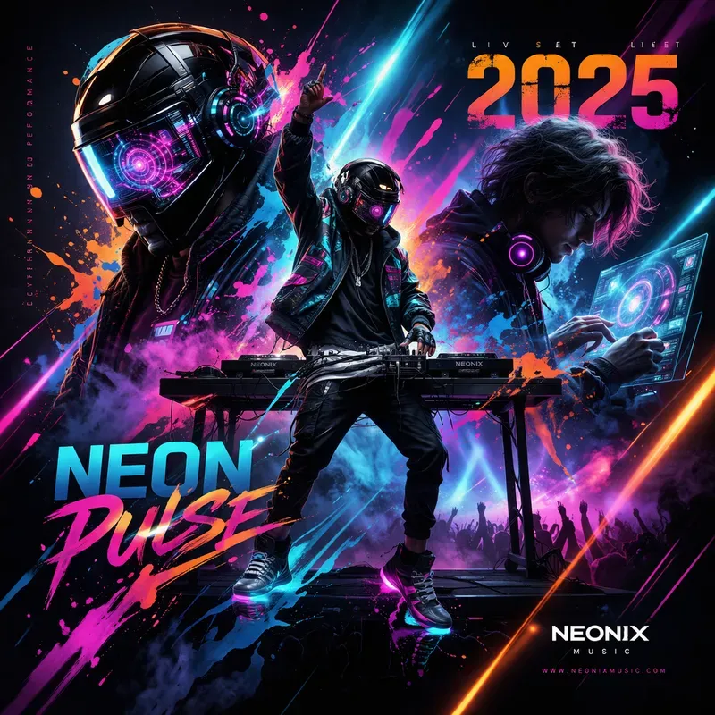 Neon Sports Poster Style