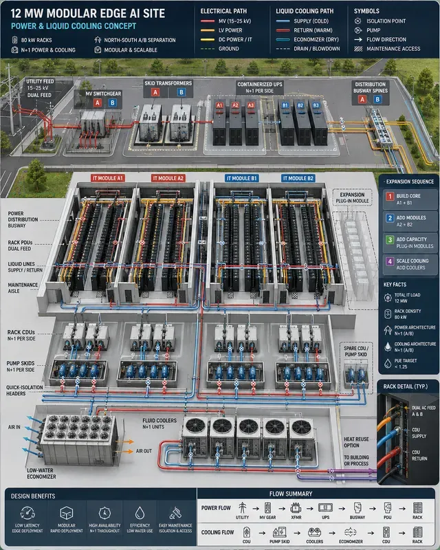 Data Center Power Liquid Coolings
