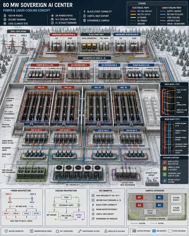 Data Center Power Liquid Coolings