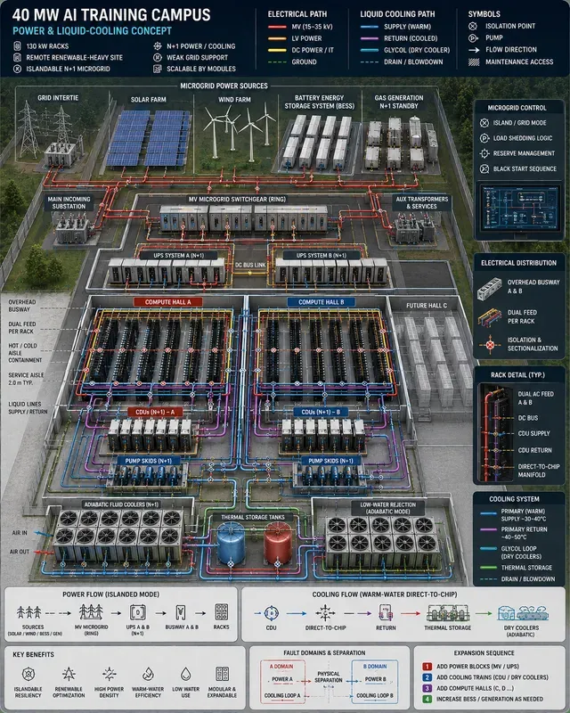 Data Center Power Liquid Coolings