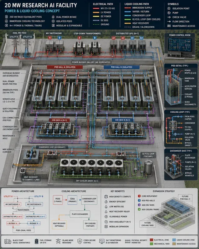 Data Center Power Liquid Coolings