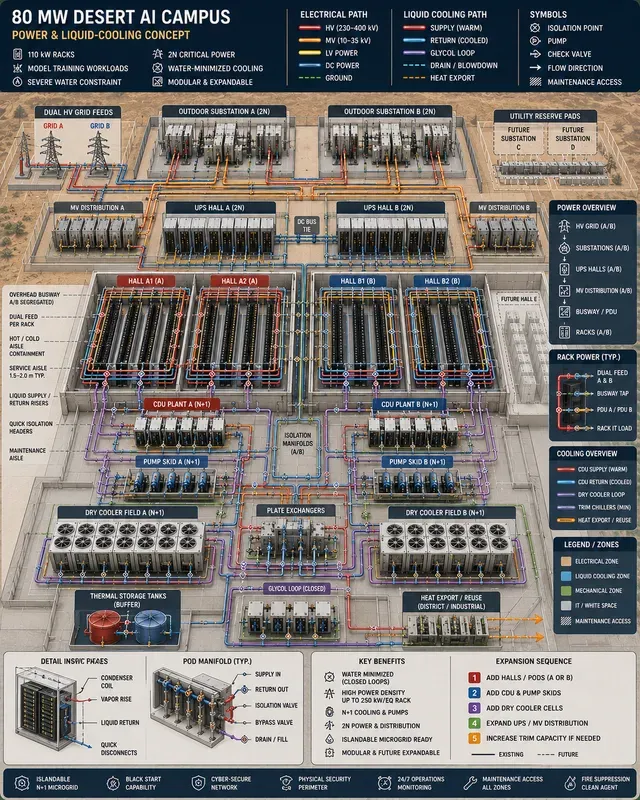 Data Center Power Liquid Coolings