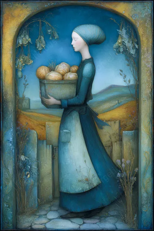 Poetic Blue Storybook Scenes