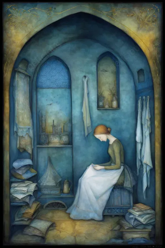 Poetic Blue Storybook Scenes