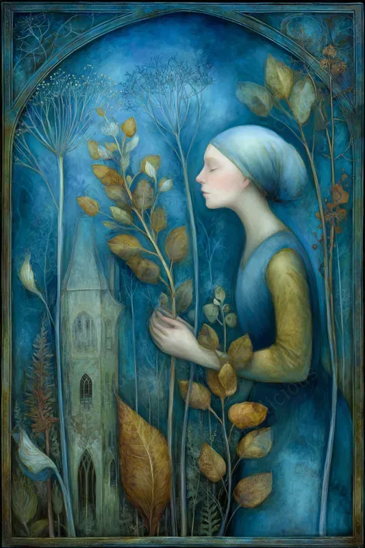 Poetic Blue Storybook Scenes