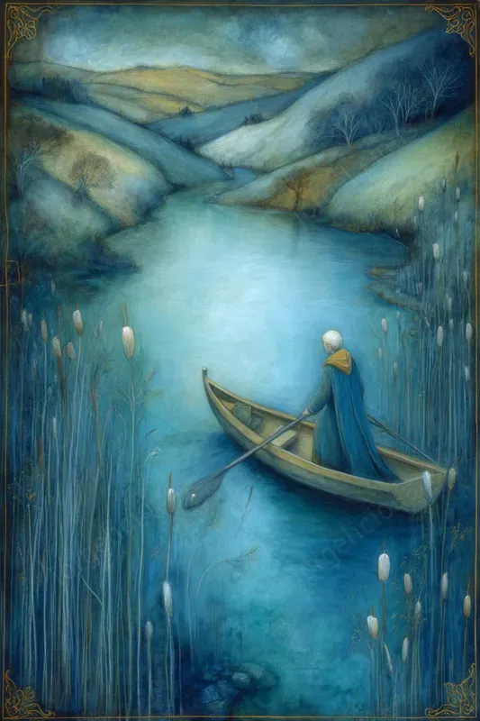 Poetic Blue Storybook Scenes