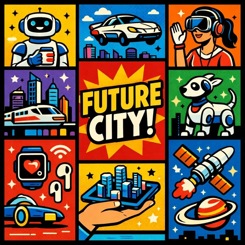 Retro Pop Art Grid Kits