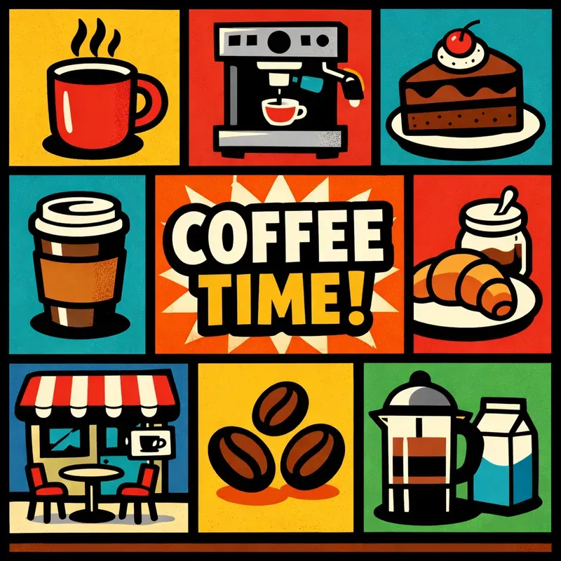 Retro Pop Art Grid Kits