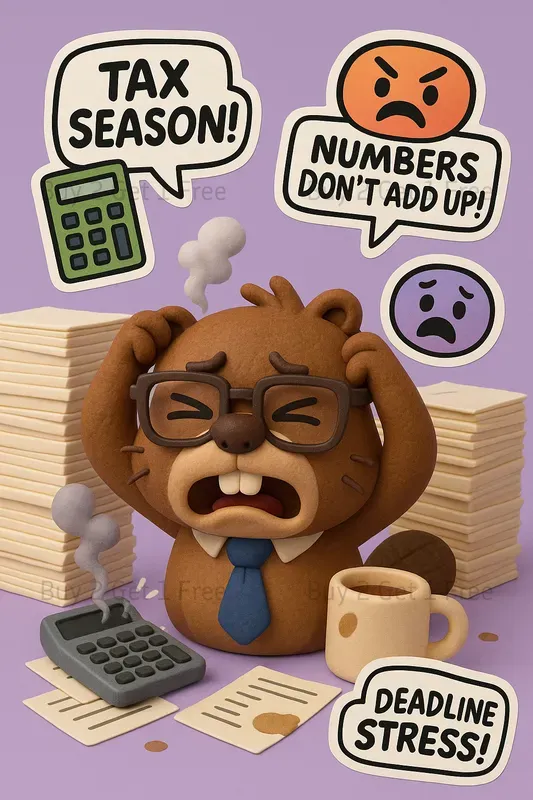 Stressed Job Mascots Posters