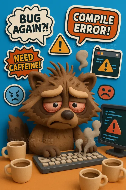 Stressed Job Mascots Posters