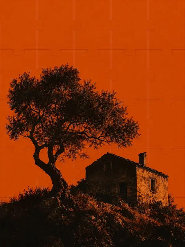 Dark Orange Minimalist Duotone Photos