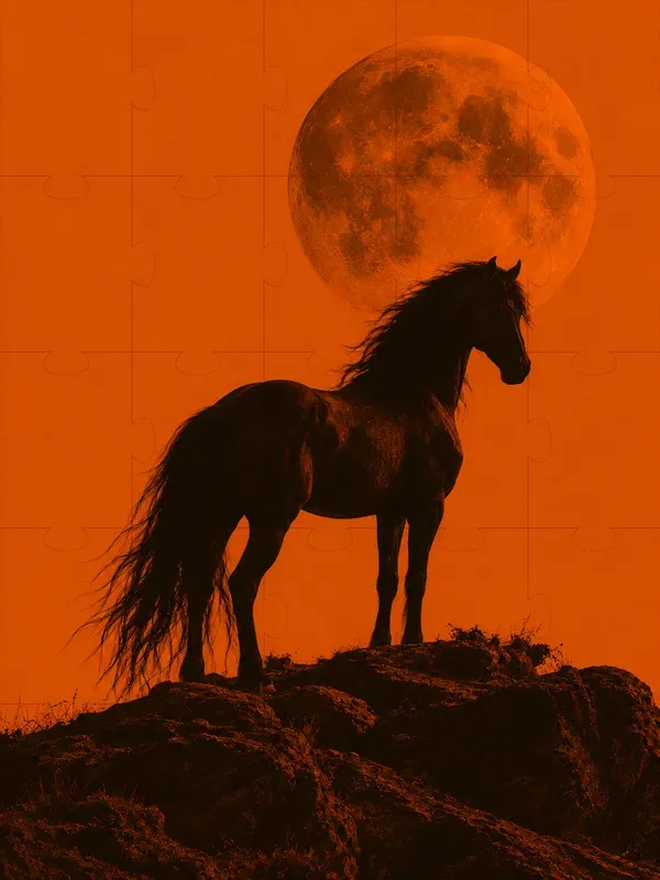 Dark Orange Minimalist Duotone Photos