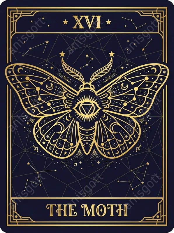 Cosmic Gold Tarot Card Poster Prints