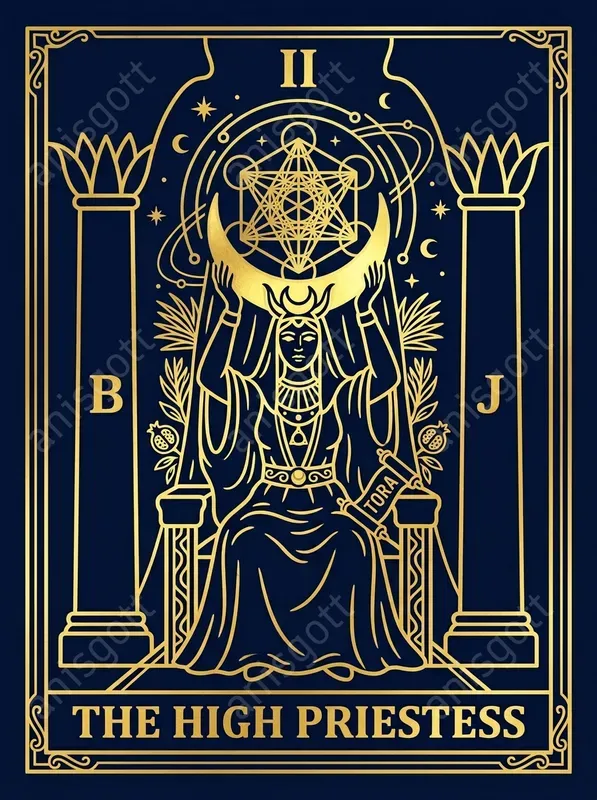 Cosmic Gold Tarot Card Poster Prints