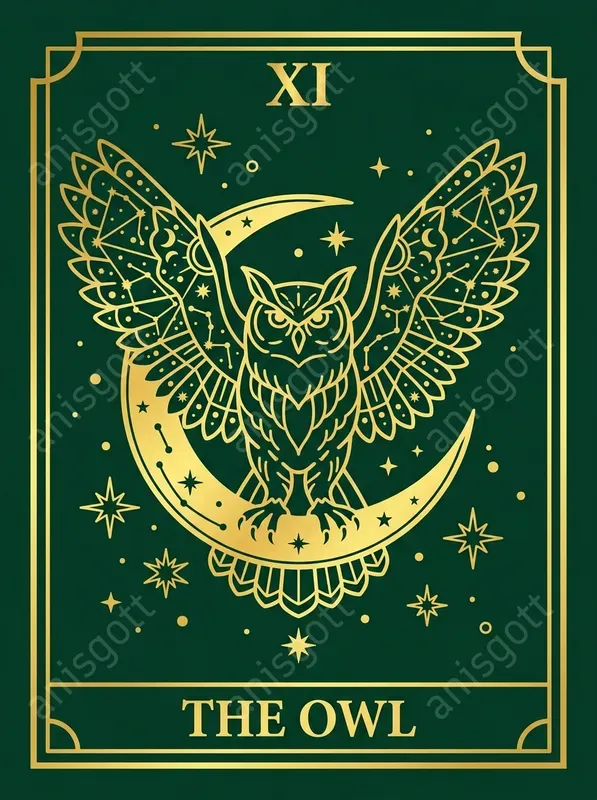 Cosmic Gold Tarot Card Poster Prints