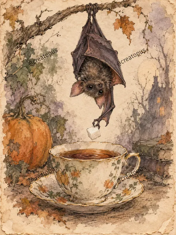 Whimsical Halloween Junk Journal Art